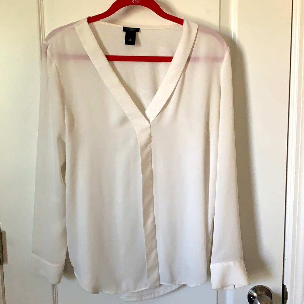Ann Taylor white blouse